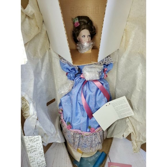 Vintage Rare Retired Catherine & The Poetry Of The Fan Franklin Heirlooms Doll - Picture 11 of 12